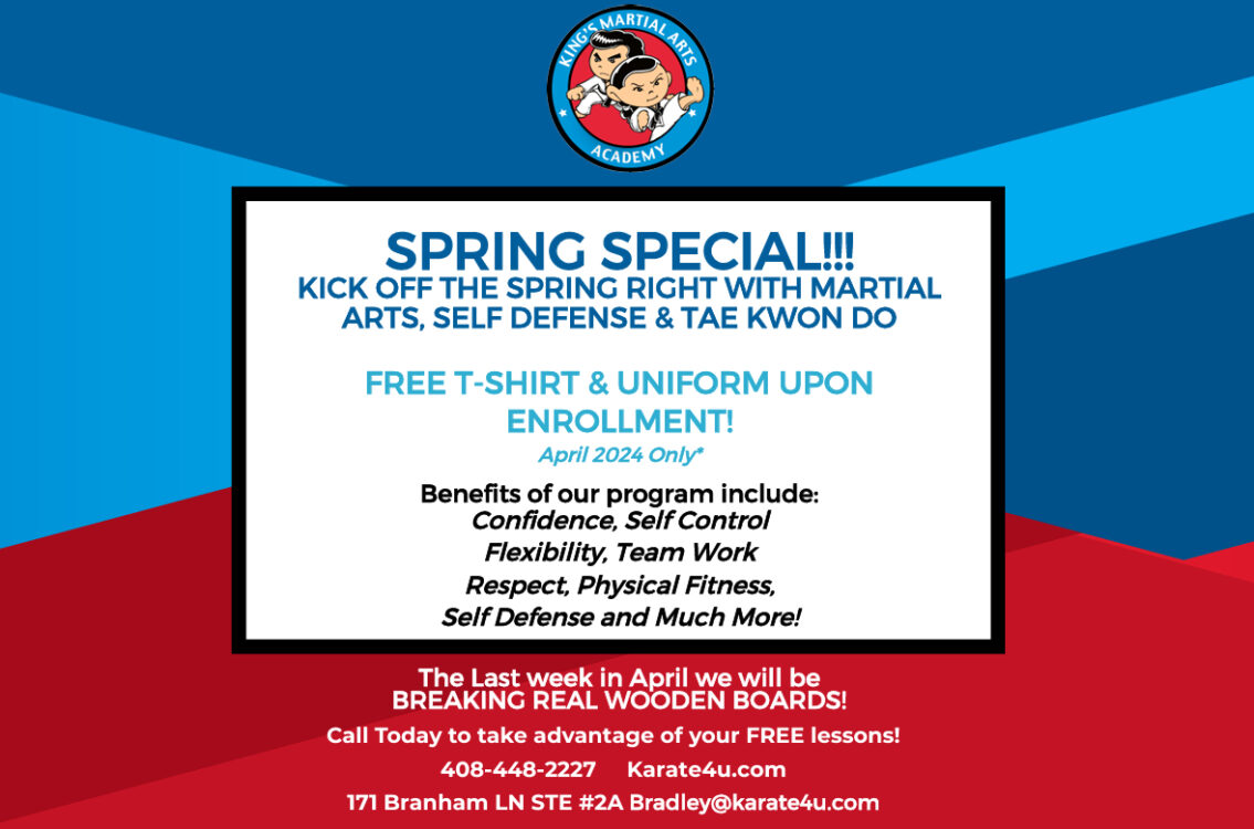 King's Martial Arts Academy April - Limited Time Offer!